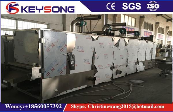 Mesh Belt Vegetables Food Drying Equipment , Steam Heating Commercial Food