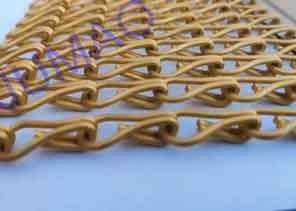 Wholesale Aluminum Metal Chain Link Curtains Hanging DIY Drapery With Matte Golden Color from china suppliers