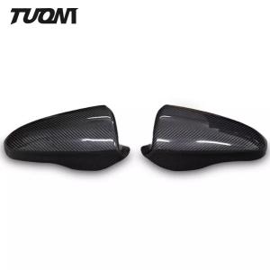 Wholesale Black Door Mirror Covers Carbon Fiber Side Cap Rear View Replacement For BMW M2 M3 M4 from china suppliers