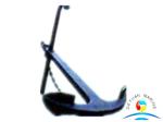 Stockless Anchor Marine Mooring Equipment Steel Casting Black