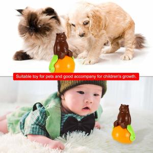 Wholesale Christmas Gift Cute Pet Toys , ABS Material Tumbler Cat Toy Funny Sunds Light from china suppliers