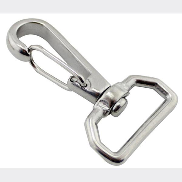 Durability Stainless Steel Snap Hook Simple Square Ring Cardan Hook for