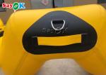 Yellow PVC Inflatable Boats Rapid Deployment River Raft Kayak Canoe Raft Water