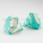 Diamond Shape Green Face Makeup Puff Sponge Super Soft Latex Free