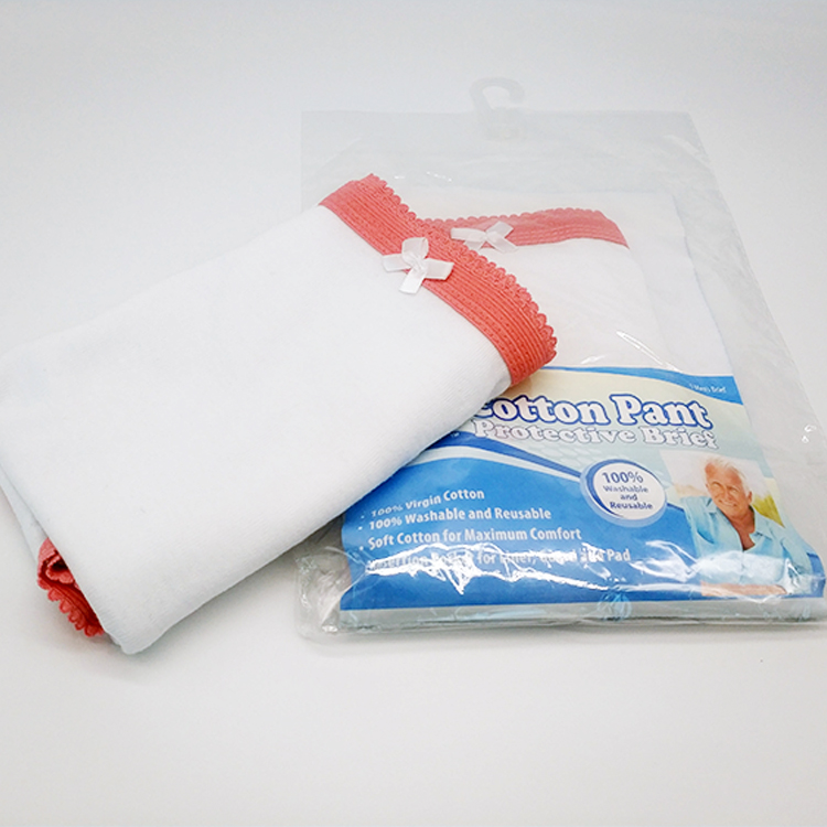 100% Cotton Washable and Reusable Protective Brief Insertion Pocket Incontinent Pants