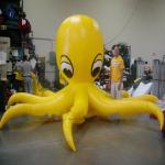 Purple PVC Material Giant Inflatable Octopus For Ocean Show Advertising