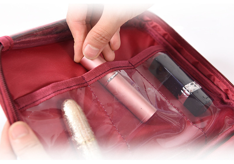 Multifunctional Oxford Toiletry Makeup Bag For Ladies