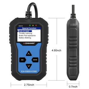 Wholesale 2.4 Inches ABS SRS BAT Car Diagnostic Scanner KONNWEI KW350 for VW Audi Skoda Seat from china suppliers