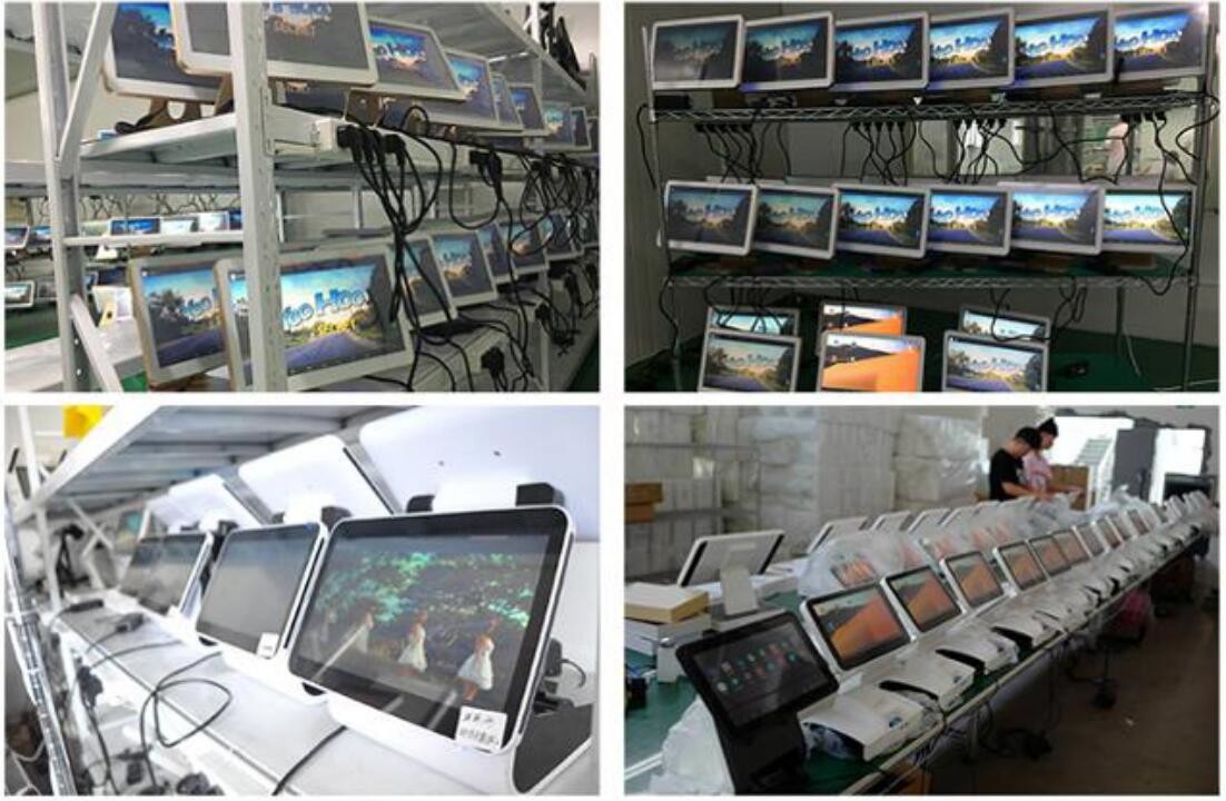 Desktop Lightweight Touchscreen POS Terminal Windows Android With Two Display
