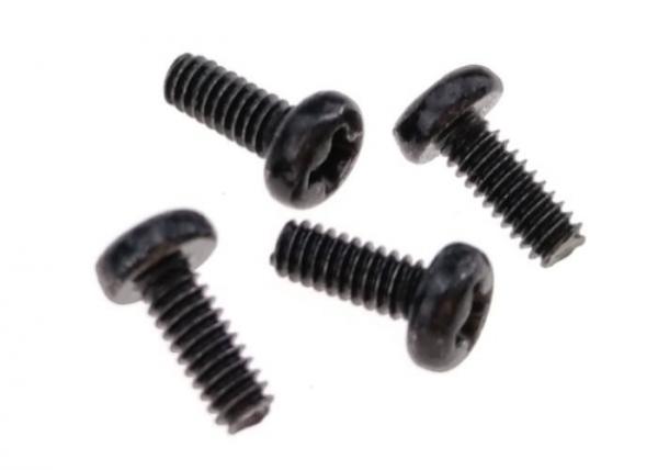 Quality M3 Black Plastic Screws Round Head Cross Drive For Electronics for sale