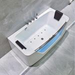Length 1.7m Free Standing Bathtubs Double Whirlpool 2 Person Massage