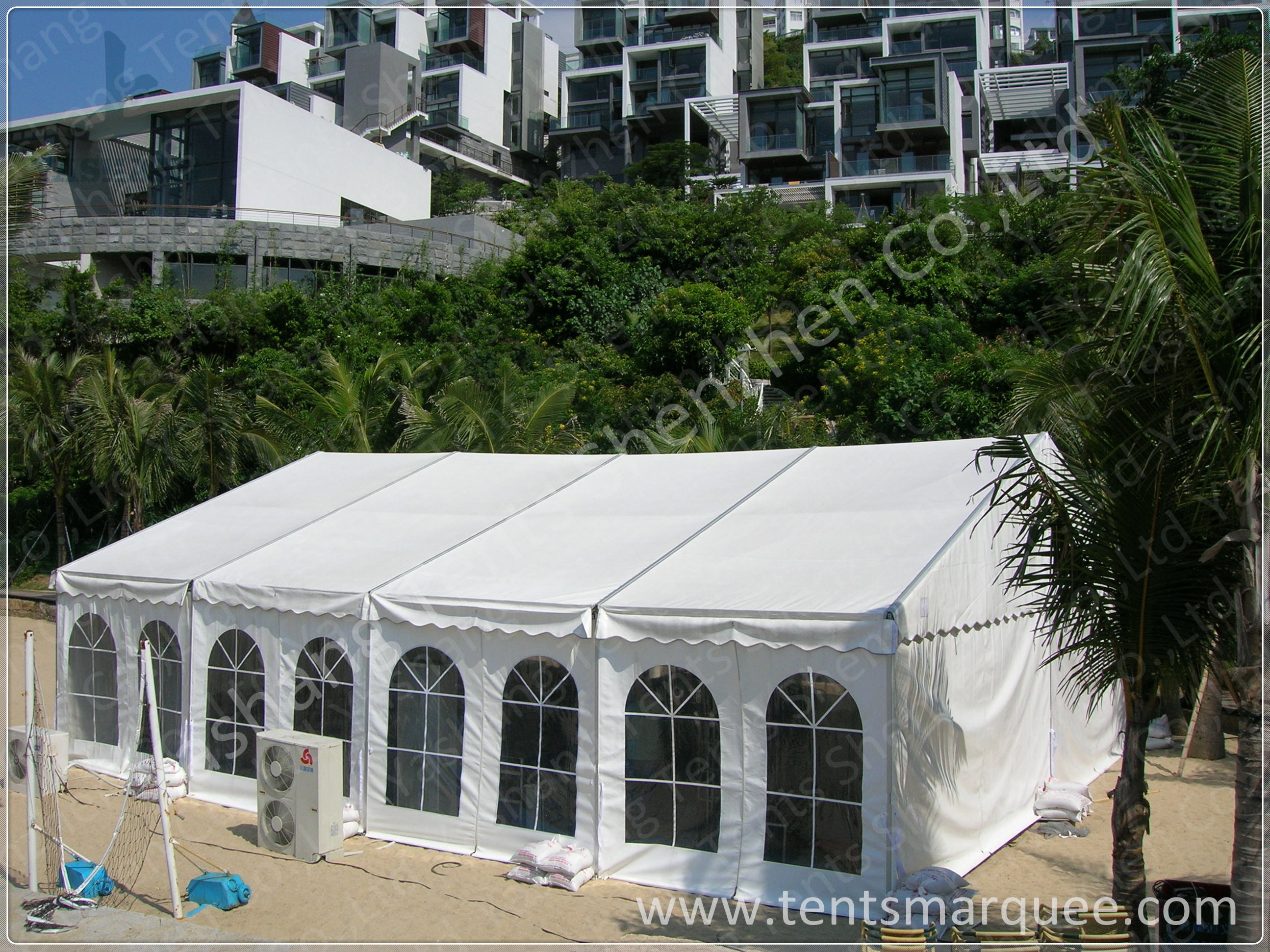 Custom UV Resistant High Peak Tents 5x5 Canopy Tent , Wind 0.3kN/M2