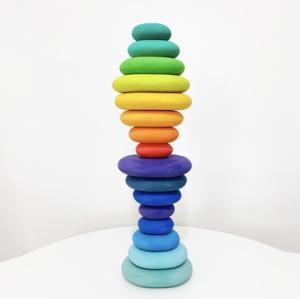 Wholesale 32pcs Digital Number Wooden Building Blocks Balance Blocks For Toddlers from china suppliers