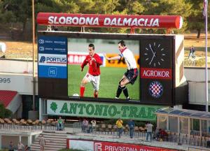 Wholesale 8000 nit Static Stadium Perimeter LED Display , Full Color Football Stadium Screen from china suppliers