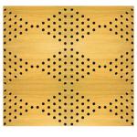 Veneer Surface Solid Perforated Wood Acoustic Panels Classroom Wood Wall