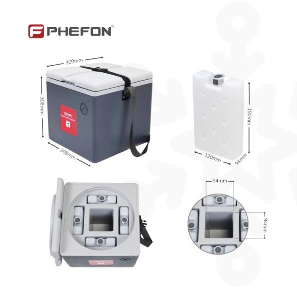 1.7L Vaccine Transport Cooler Box ISO Approval Vaccine Cold Box