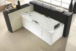 Bubble Massage Rectangle Air Jet Whirlpool Bathtubs Center Drain Alcove Air Jet
