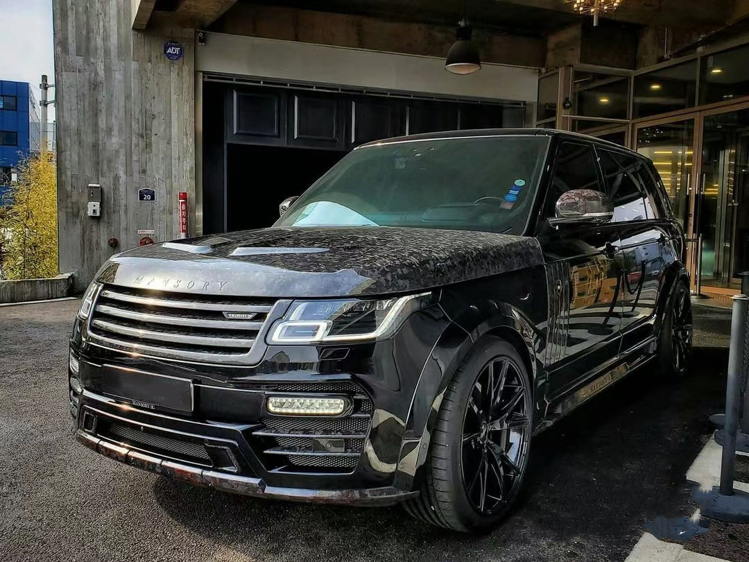 Black Range Rover Bodykits 240mm Carbon Fiber Widebody Kit 2019-