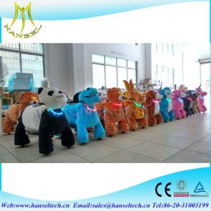 Wholesale Hansel coin operated plush animal New Product Animal Zoo Ride Happy Rides Zoo Animal Scooter from china suppliers