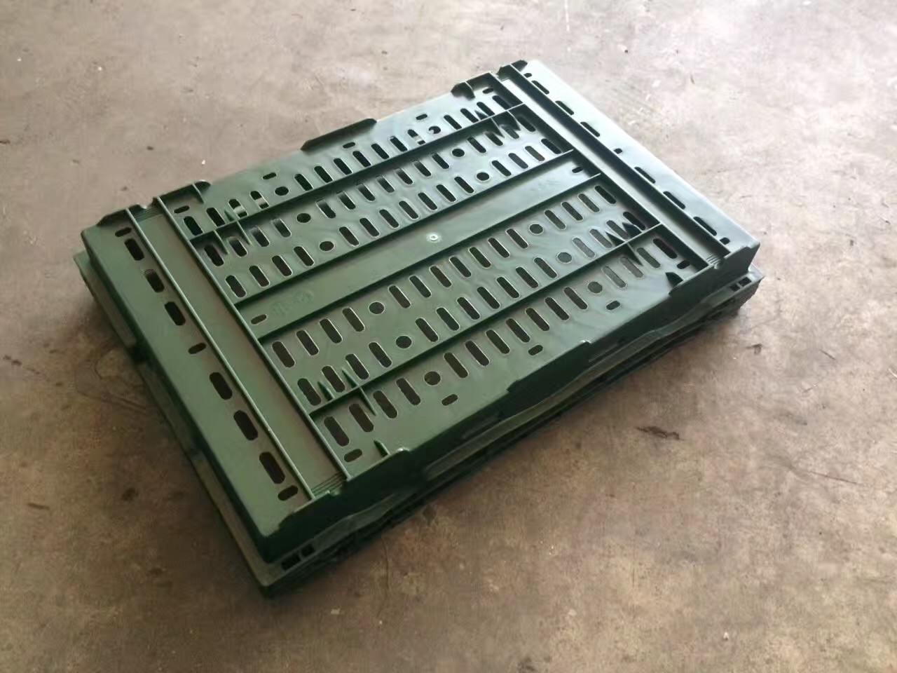 Supermarket Stacking Storage Boxes 600*400mm Virgin PP Material 6 different Height