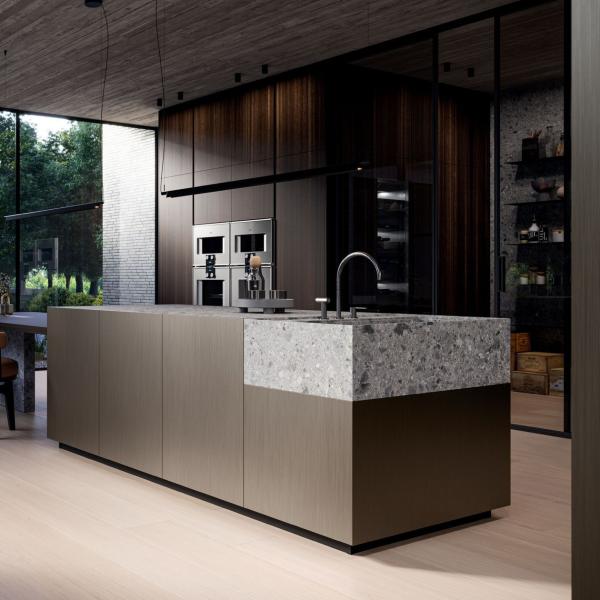 Home Kitchen Furniture Assembled Kitchen Cabinets Set Wood Contemporary Kitchen