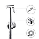 Light Grey Chrome-plated Stainless Steel Hand Bidet Sprayer For Bathroom And