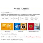 Wall Mount Touch Screen Advertising Display Interactive LCD Battery For Showcase