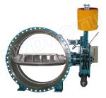 DN 300 - 5000 mm Hydraulic Heavy Hammer Flanged Butterfly Valve For Hydropower