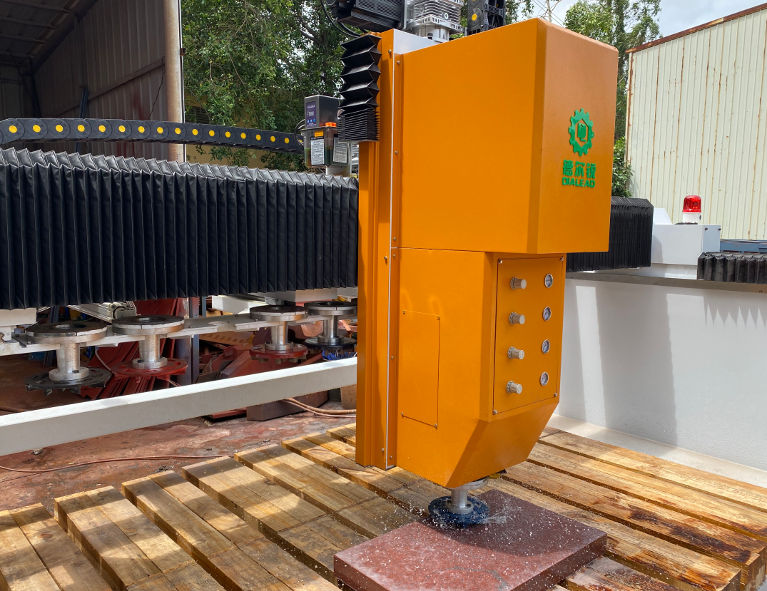 ATC Automatic Stone Grinder And Polisher For Regular Irregular Stone Slab Monument