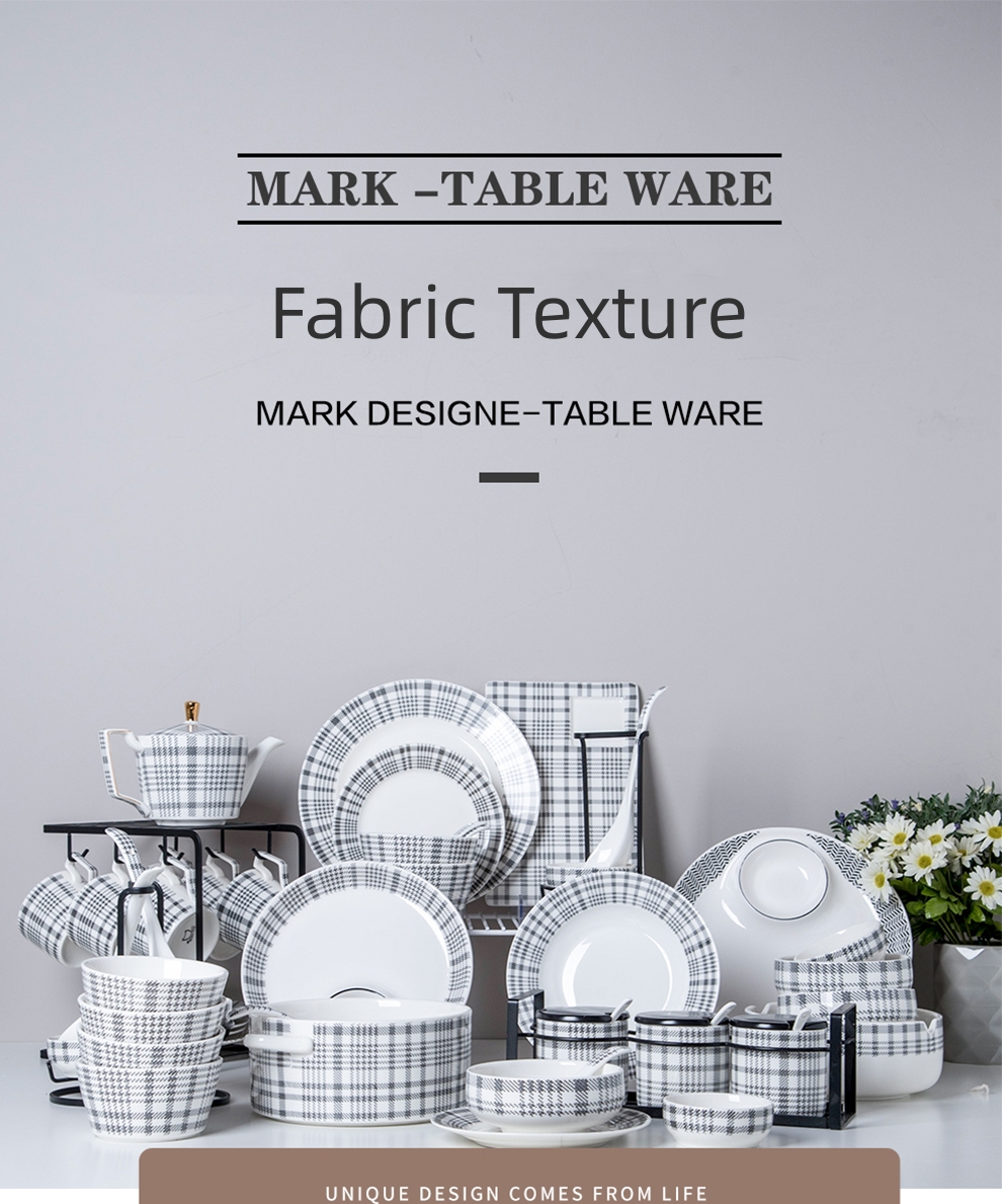 Modern Dinner Set 72 Pcs Ceramic Dinner Table Set Porcelain Dinner Sets For Volume Other