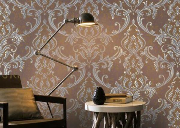 Removable Home Decoration Wallpaper 1.06*10m / Country House Wallpaper Floral