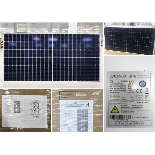 Tier 1 JA Roof Mono Solar Panels Manufacturers in China 420W 500W 550W 600W 700W Photovoltaic Panel Complete Kit for Home