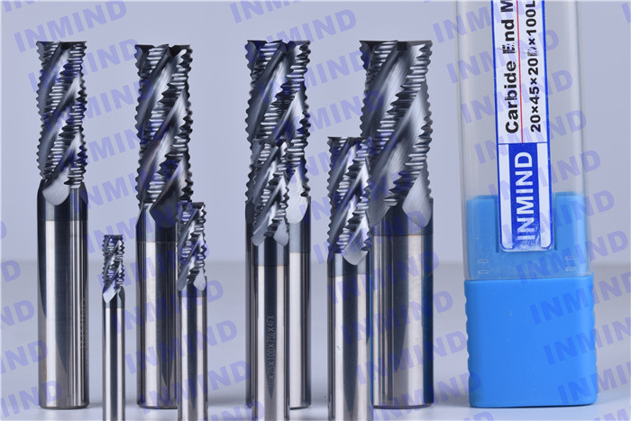 HRC60 4mm - 20mm 4 Flute Carbide End Mill , Cutting Mill Machine Milling Tool Bits