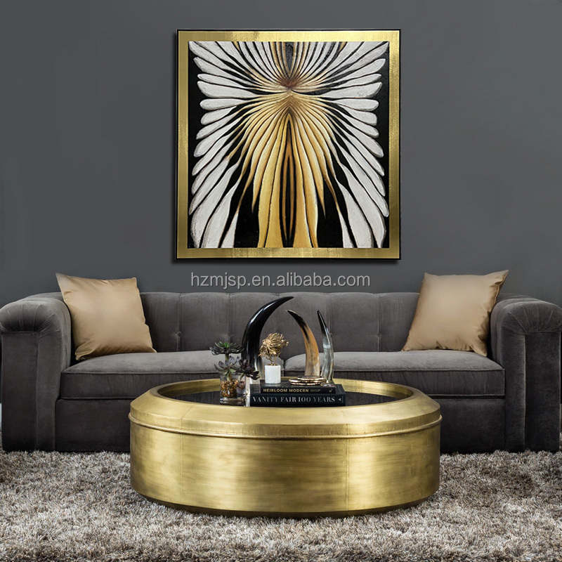 Framed Hand Painted Modern Abstract Canvas Art Oil Painting Living Room Decor