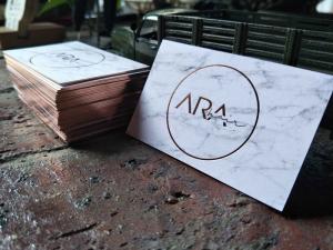 Wholesale 0.3-1.2mm Thickness Foil Edge Business Cards With Environmental Protection Ink from china suppliers