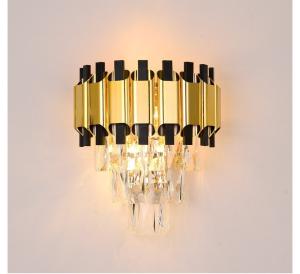 Wholesale Hotel Bedside Decorative Home Creative Led Crystal Wall Lamp Modern Indoor Elegant Decor from china suppliers