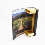 Custom Logo Magnetic Closure Wine Bottle Gift Box