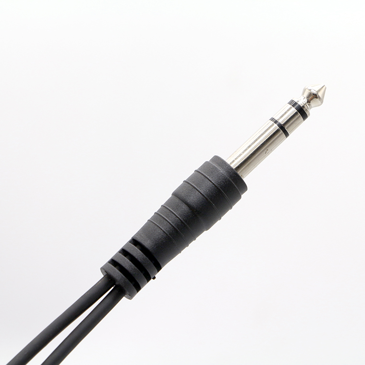Y Splitter Male to Female 6.35mm 3.5mm TRS Microphone Stereo Jack Audio Cable