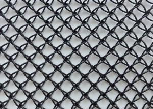 Wholesale Powdered Vinyl Coated Stainless Steel Architectural Mesh Black Color Three Dimensional from china suppliers
