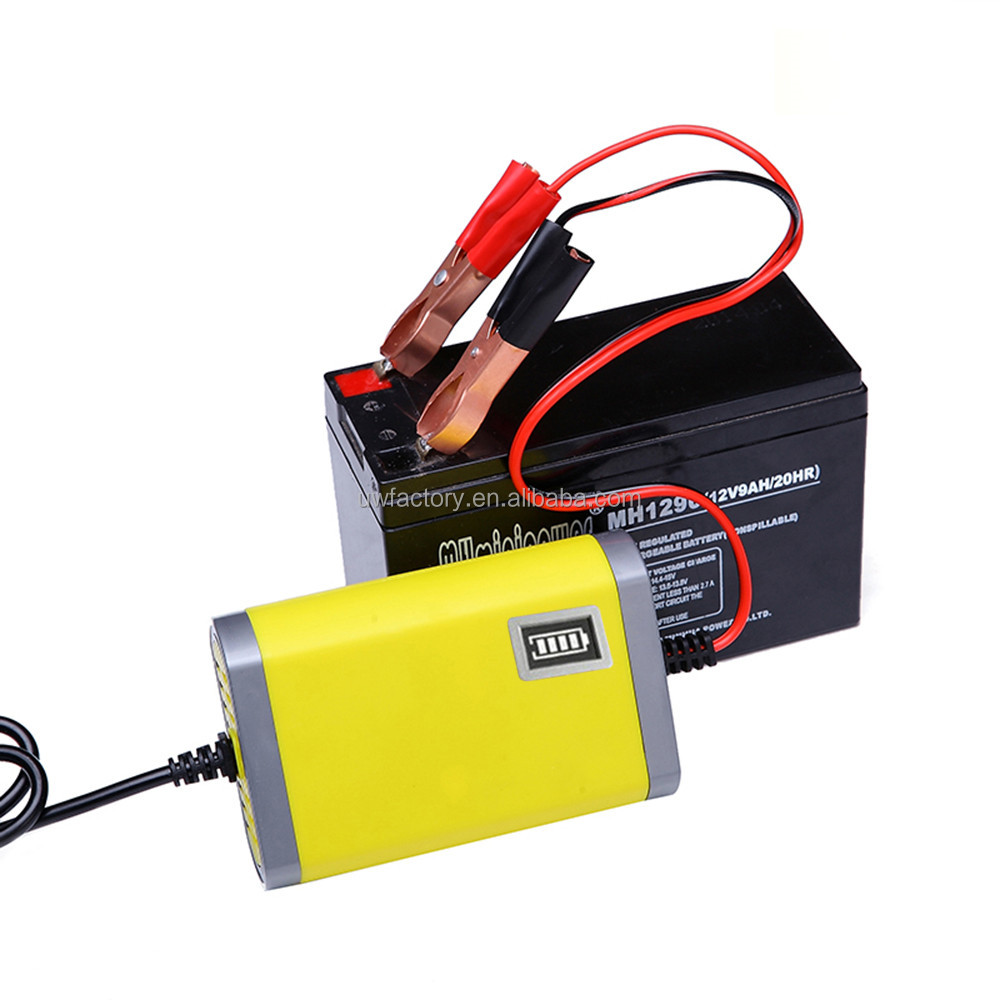 125W Output Power 12V 6A Motorcycle AGM Lead Acid Battery Charger for Electric Vehicle E-bike