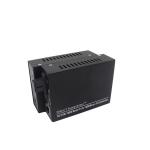 Black Ethernet Fiber Media Converter 10/100/1000M Single Fiber Single Mode 20km