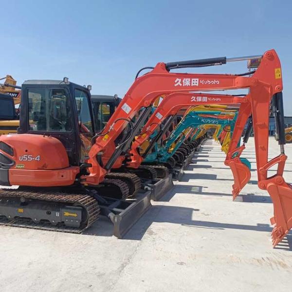 Used Kubota Mini Excavator U55-4 0.16m3 Bucket Capacity Original Excavator