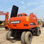 Doosan DX150-7 Used Wheel Excavator 0.6m3 Bucket Capacity 86kw Rated Power