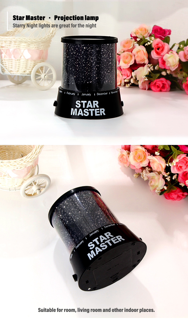 Projector Starry 3D Acrylic Decorative Motion Sensor Night Light