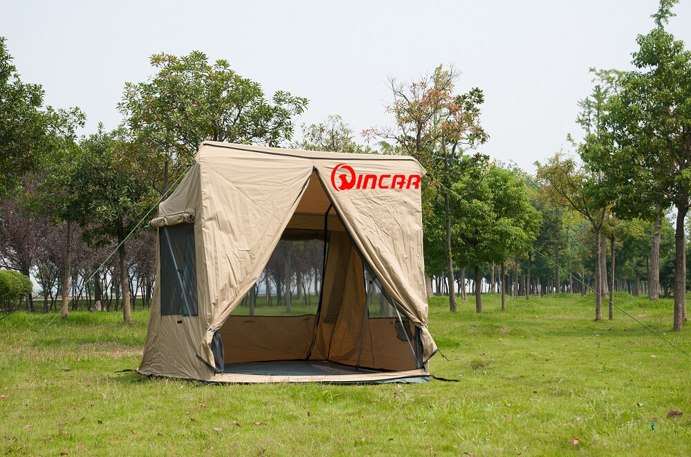 Camping ground tent 260G waterproof ripstop Canvas from Ningbo Wincar easy to set up