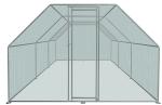 CE PVC Coating 3x4m Metal Walk In Chicken Coop