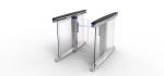 Hotel Swing Turnstile Gate DC Brushless Servo Motor Glass Turnstile Gate