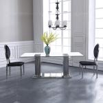 1.2mm 201 SS Dining Tables Tempered Glass Modern Room Furniture