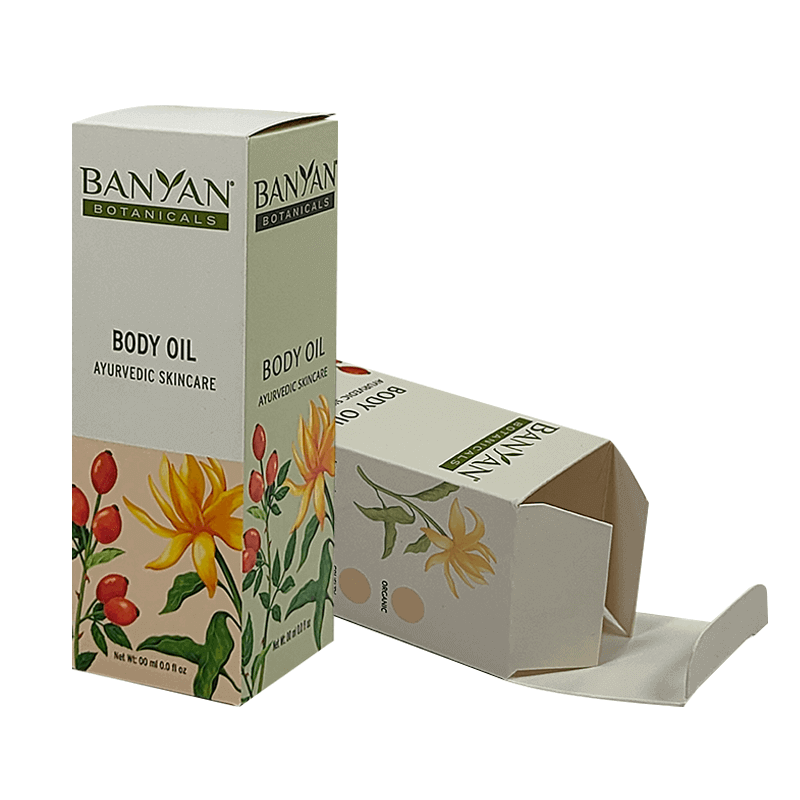 Foldable Luxury Paper Card Cosmetic Packaging Box for Reverse Tuck End Skincare
