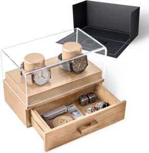 Wholesale Customized Handcrafted Wooden Watch Display Case, Display Your Favorite Watches with The Weekender from china suppliers